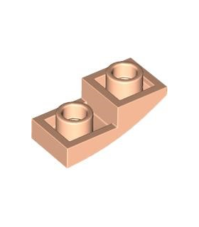 Light Nougat Slope, Curved 2 x 1 x 2/3 Inverted