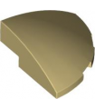 Tan Slope, Curved 3 x 3 Corner Round
