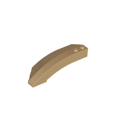 Tan Wedge 8 x 3 x 2 Open Right