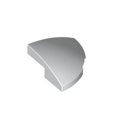 White Slope, Curved 2 x 2 x 2/3 Corner Round