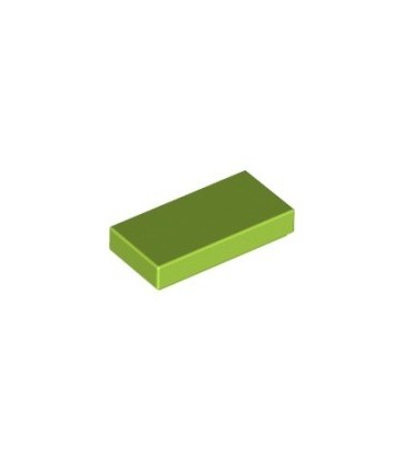 Lime Tile 1 x 2