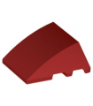 Dark Red Wedge 4 x 3 Triple Curved No Studs