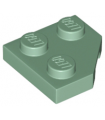 Sand Green Wedge, Plate 2 x 2 Cut Corner