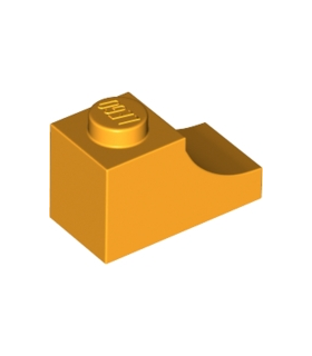 Bright Light Orange Arch 1 x 2 Inverted