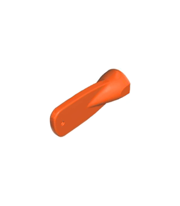 Reddish Orange Minifigure, Utensil Oar / Paddle Head