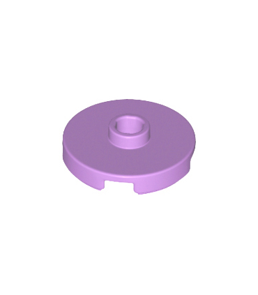 Medium Lavender Tile, Round 2 x 2 with Open Stud