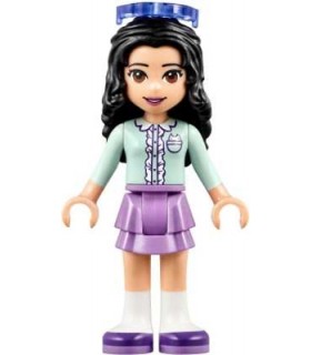 Friends Emma - Medium Lavender Layered Skirt, Light Aqua Top, Sunglasses