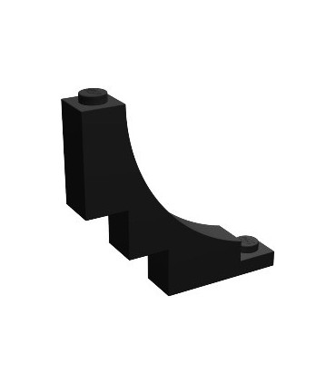 Black Brick, Arch 1 x 5 x 4 Inverted