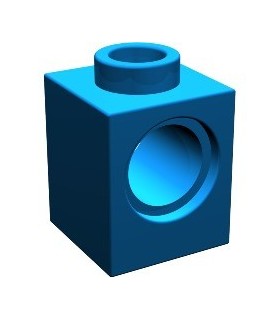 Blue Technic, Brick 1 x 1 with Hole