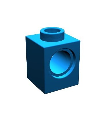 Blue Technic, Brick 1 x 1 with Hole