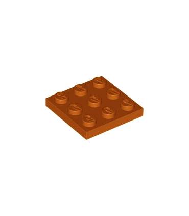 Dark Orange Plate 3 x 3