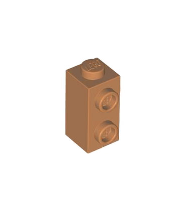 Medium Nougat Brick, Modified 1 x 1 x 1 2/3 with Studs on Side