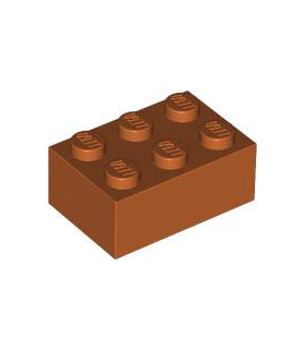 Dark Orange Brick 2 x 3