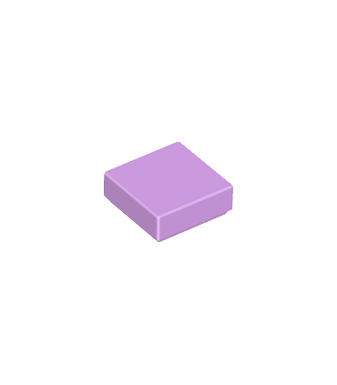 Medium Lavender Tile 1 x 1