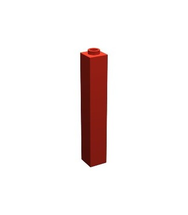 Red Brick 1 x 1 x 5 Solid Stud