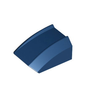 Dark Blue Slope, Curved 2 x 2 Lip