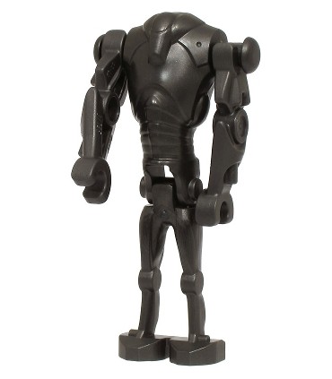 Super Battle Droid - Pearl Dark Gray, Narrow Head, Chest Light Indent