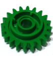 Green Technic, Gear 20 Tooth with Clutch on Both Sides