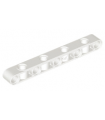 White Technic, Liftarm, Modified Perpendicular Holes Thick 1 x 9