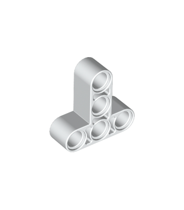 White Technic, Liftarm, Modified T-Shape Thick 3 x 3