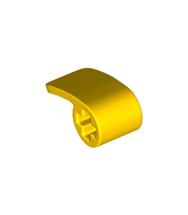 Yellow Technic, Panel Curved 2 x 1 x 1