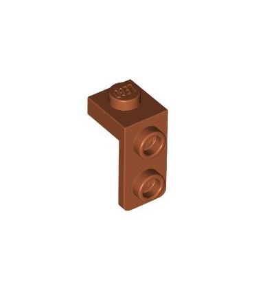Dark Orange Bracket 1 x 1 - 1 x 2