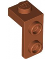 Dark Orange Bracket 1 x 1 - 1 x 2