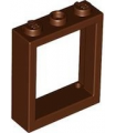 Reddish Brown Window 1 x 3 x 3 Flat Front