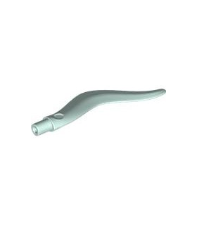 Light Aqua Wave Rounded Curved Single with Bar End (Flame, Sword)