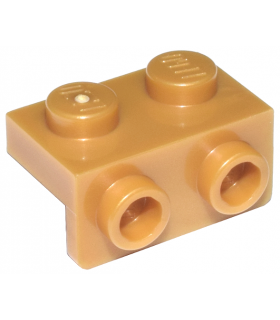 Pearl Gold Bracket 1 x 2 - 1 x 2