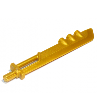 Pearl Gold Large Figure Weapon, Blade with 3 Bar Holders and Axle