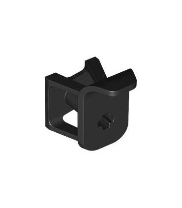 Black Vehicle, Double Wishbone Suspension Block with Wheel Deflector and Axle Holes