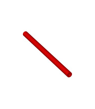 Red Hose, Rigid 3mm D. 7L / 5.6cm