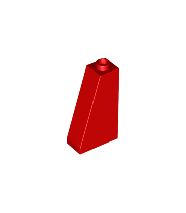 Red Slope 75 2 x 1 x 3 - Hollow Stud