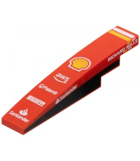 Red Slope, Curved 6 x 1 W. and Yellow Stripes, Shell Logo, aws, Palantir, PIRELLI, Santander and RICHARD MILLE Logos
