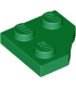 Green Wedge, Plate 2 x 2 Cut Corner