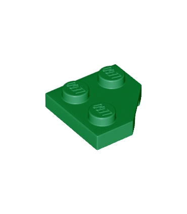 Green Wedge, Plate 2 x 2 Cut Corner