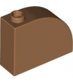 Medium Nougat Slope, Curved 3 x 1 x 2 with Hollow Stud