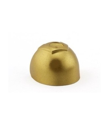 Metallic Gold Minifig, Visor Large with Trapezoid Area on Top