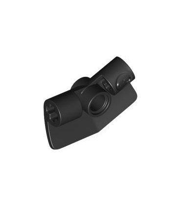 Black Technic, Panel Curved /3- 2 x 3 x 1 Angled 157.5 degrees
