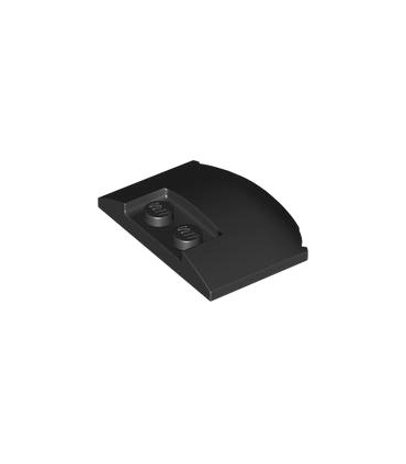 Black Wedge 3 x 4 x 2/3 Triple Curved
