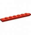 Red Hinge Plate 1 x 6 with 2 and 3 Fingers On Ends