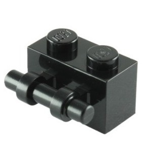 Black Brick, Modified 1 x 2 with Handle