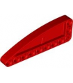 Red Technic, Liftarm, Modified L-Shape Quarter Ellipse Thick 3 x 9