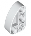 White Technic, Liftarm, Modified L-Shape Quarter Ellipse Thick 2 x 3