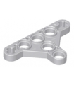 Light Bluish Gray Technic, Liftarm, Modified Triangle Thin 3 x 5 with Short Supports