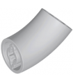 Light Bluish Gray Brick, Round 2 x 2 D. 45 degrees Elbow (27.7mm Standing Height)