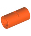Reddish Orange Technic, Pin Connector Round 2L with Slot (Pin Joiner Round)