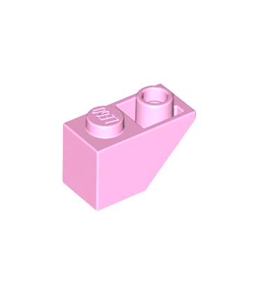 Bright Pink Slope, Inverted 45 2 x 1