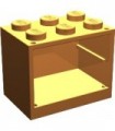 Orange Container, Cupboard 2 x 3 x 2 - Solid Studs